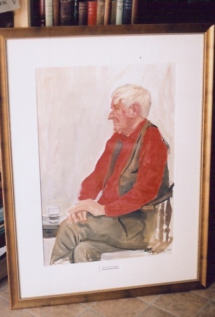 John Montague original portrait signed & dated